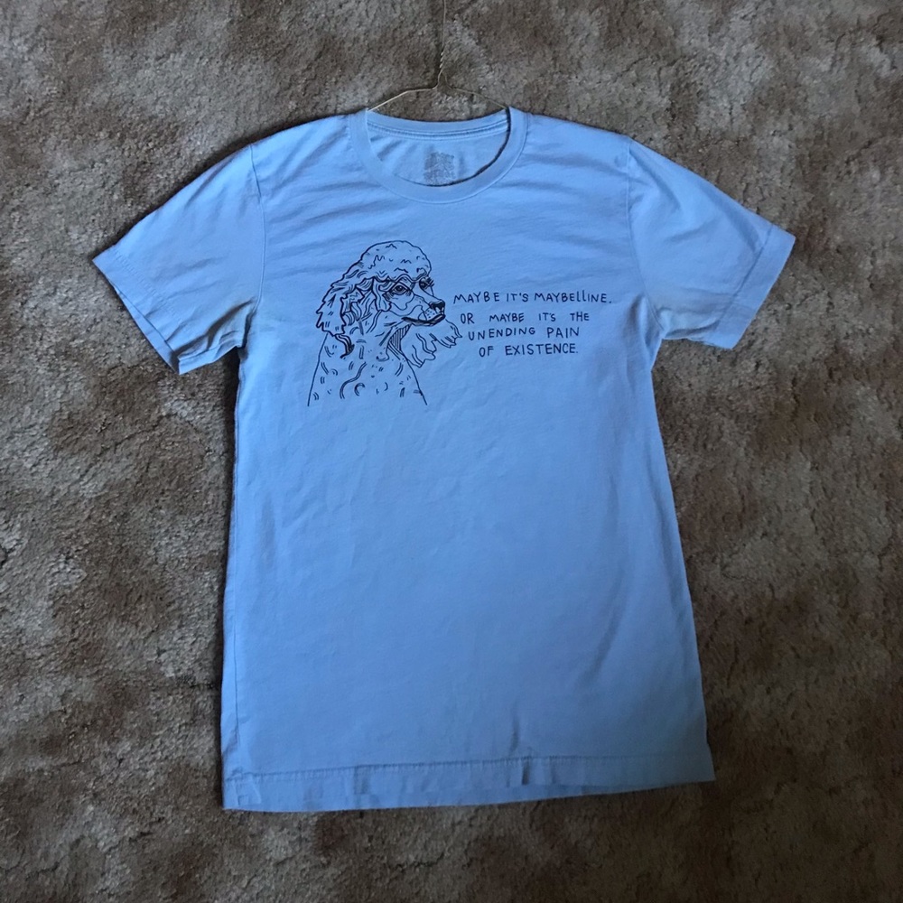 Light Blue Graphic Tee S